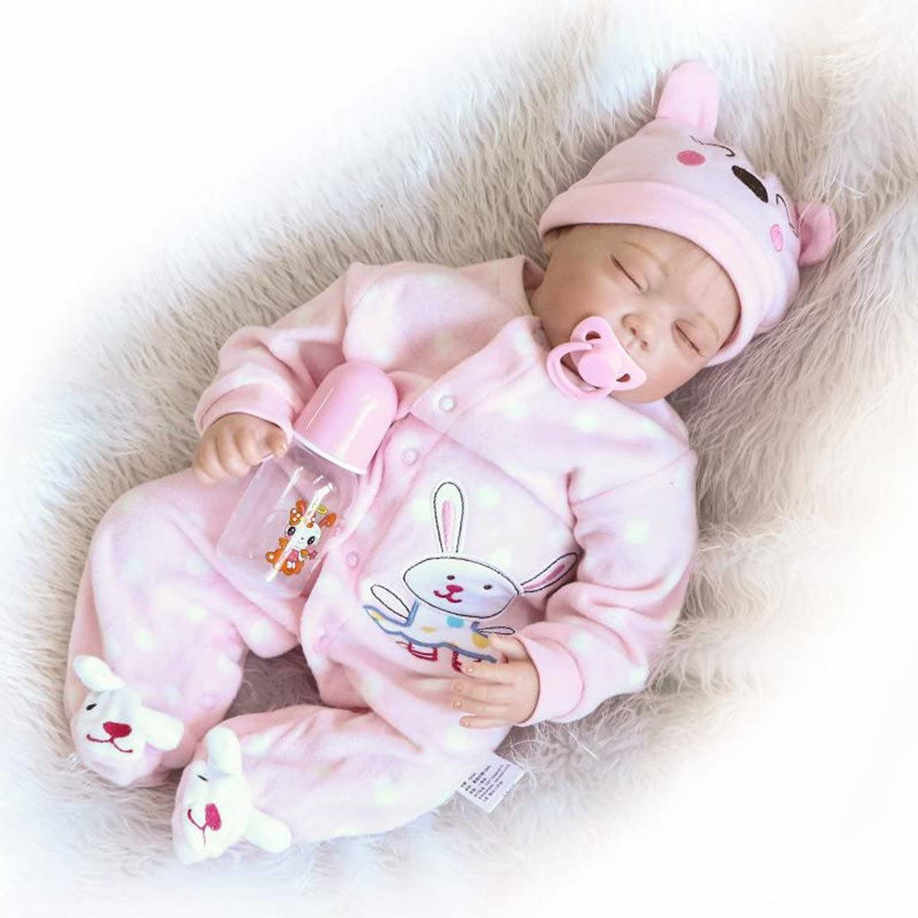 55cm Simulation Nicery Reborn Baby Doll Soft Silicone Girl Toy US 22in 