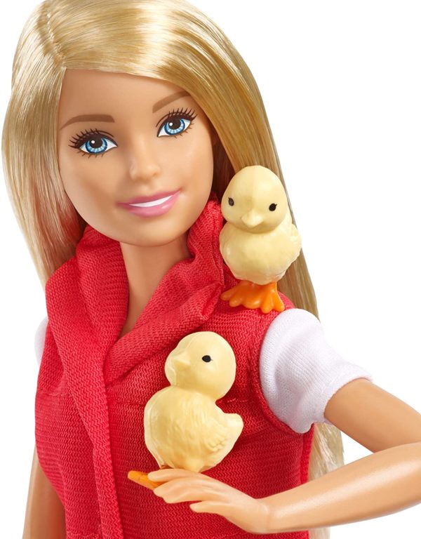 Barbie GCK86 - Barbie Sweet Orchard Farm-docka, blond, och lekset 